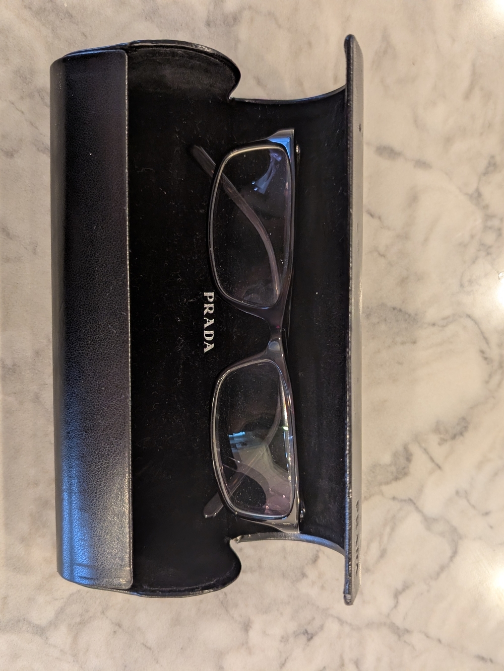 Prada VPR 10G Eyewear Glasses & Black Leather Case - Picture 3 of 9